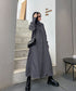 Glossy Gathered High Neck Dress